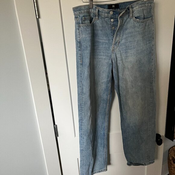 Banana Republic Loose Stovepipe Light Wash Jeans, Size 29 - Picture 1 of 6